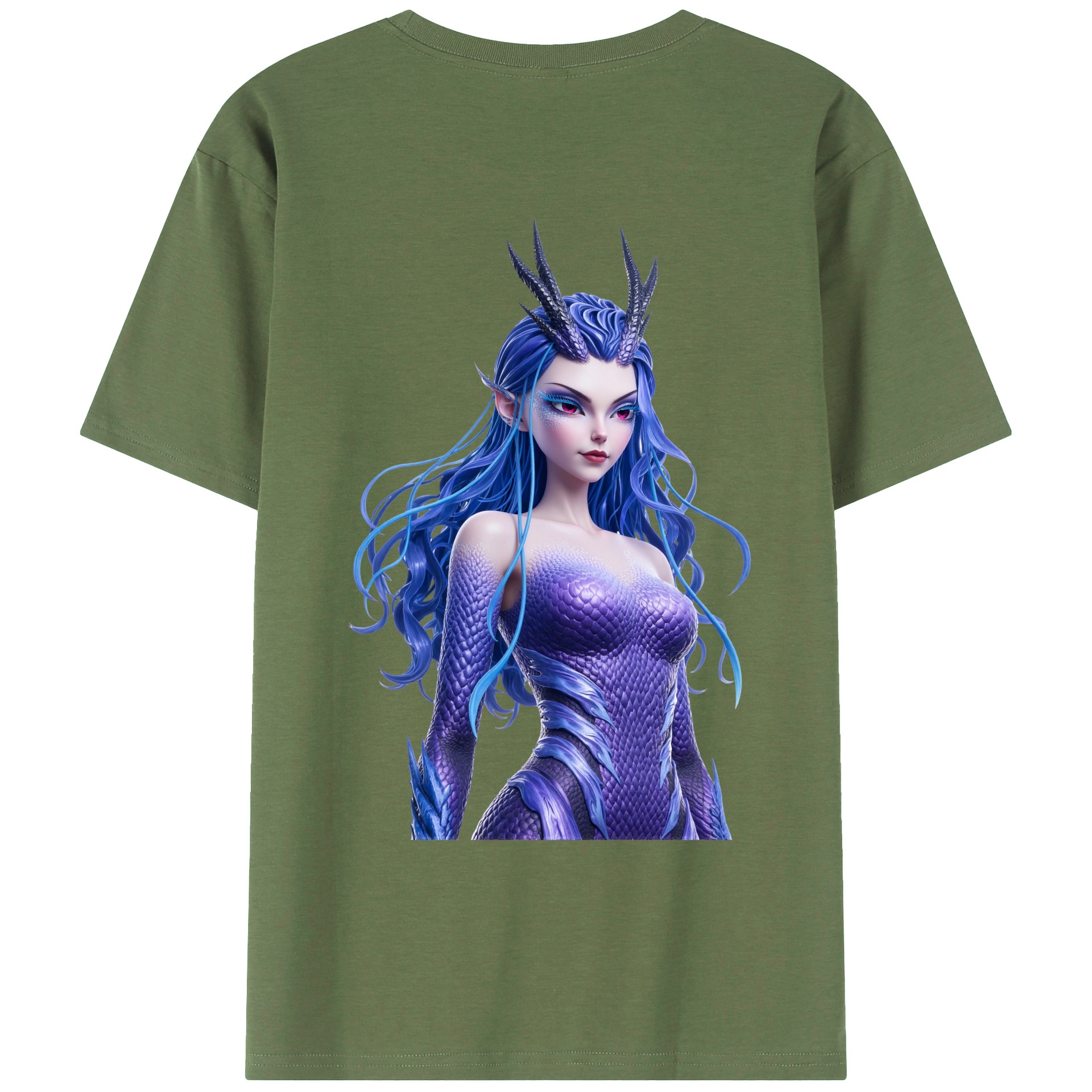（画像用） Ne Zha 2 ナタ 魔童の大暴れ 綿100％ メンズ半袖Tシャツ（バックプリント） 通気性